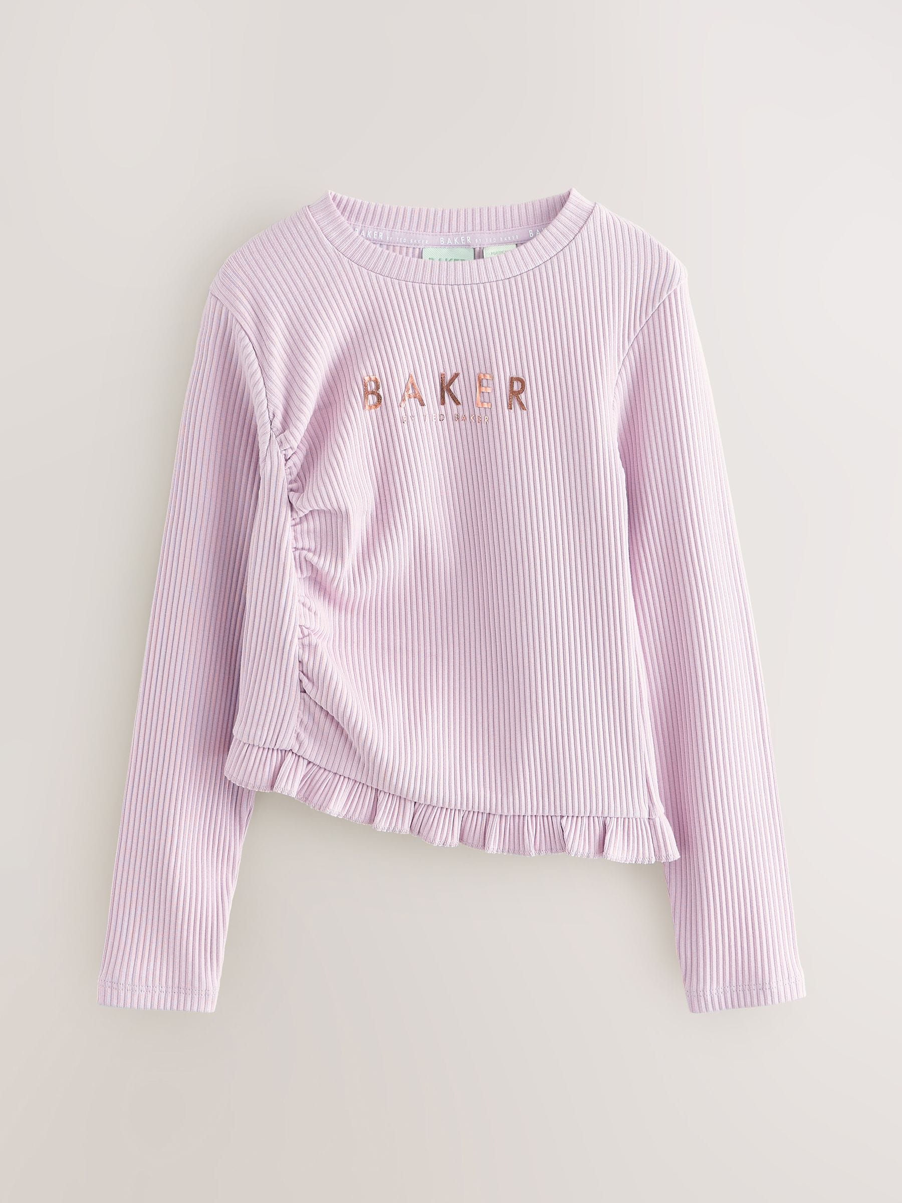 Dsiney Kidz - Baker by Ted Baker 3 Pack Asymmetric Ribbed Long Sleeve Tops image 9