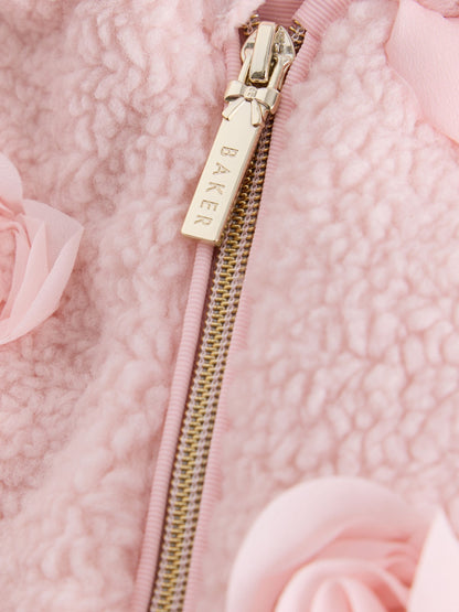 Baker by Ted Baker Pink 3D Corsage Borg Pramsuit - image 11