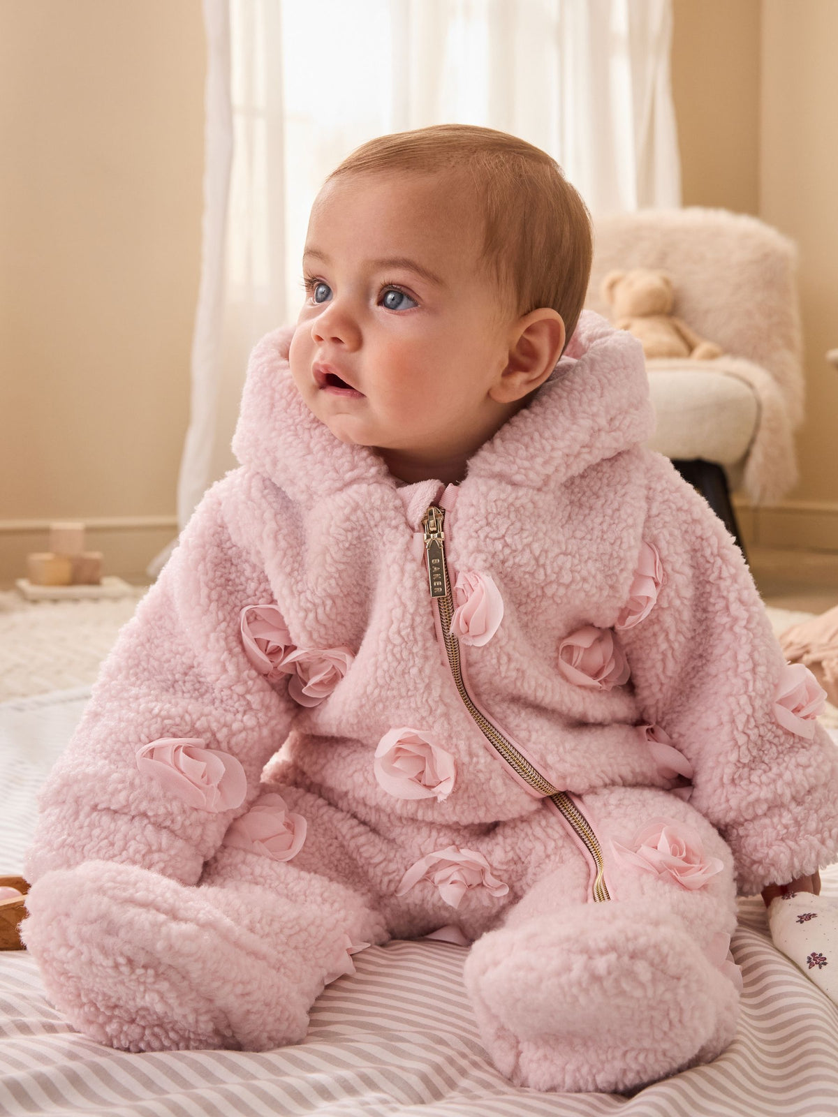 Baker by Ted Baker Pink 3D Corsage Borg Pramsuit - image 3