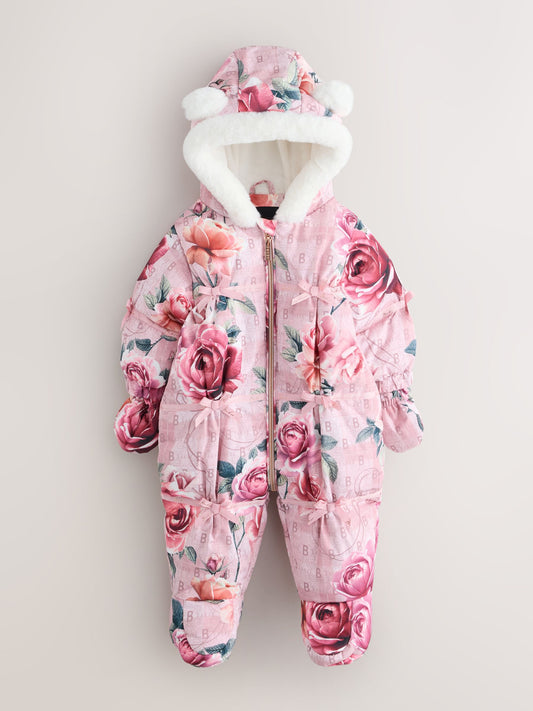 Baker by Ted Baker Print Shower Resistant Floral Printed Padded Snowsuit - image 1