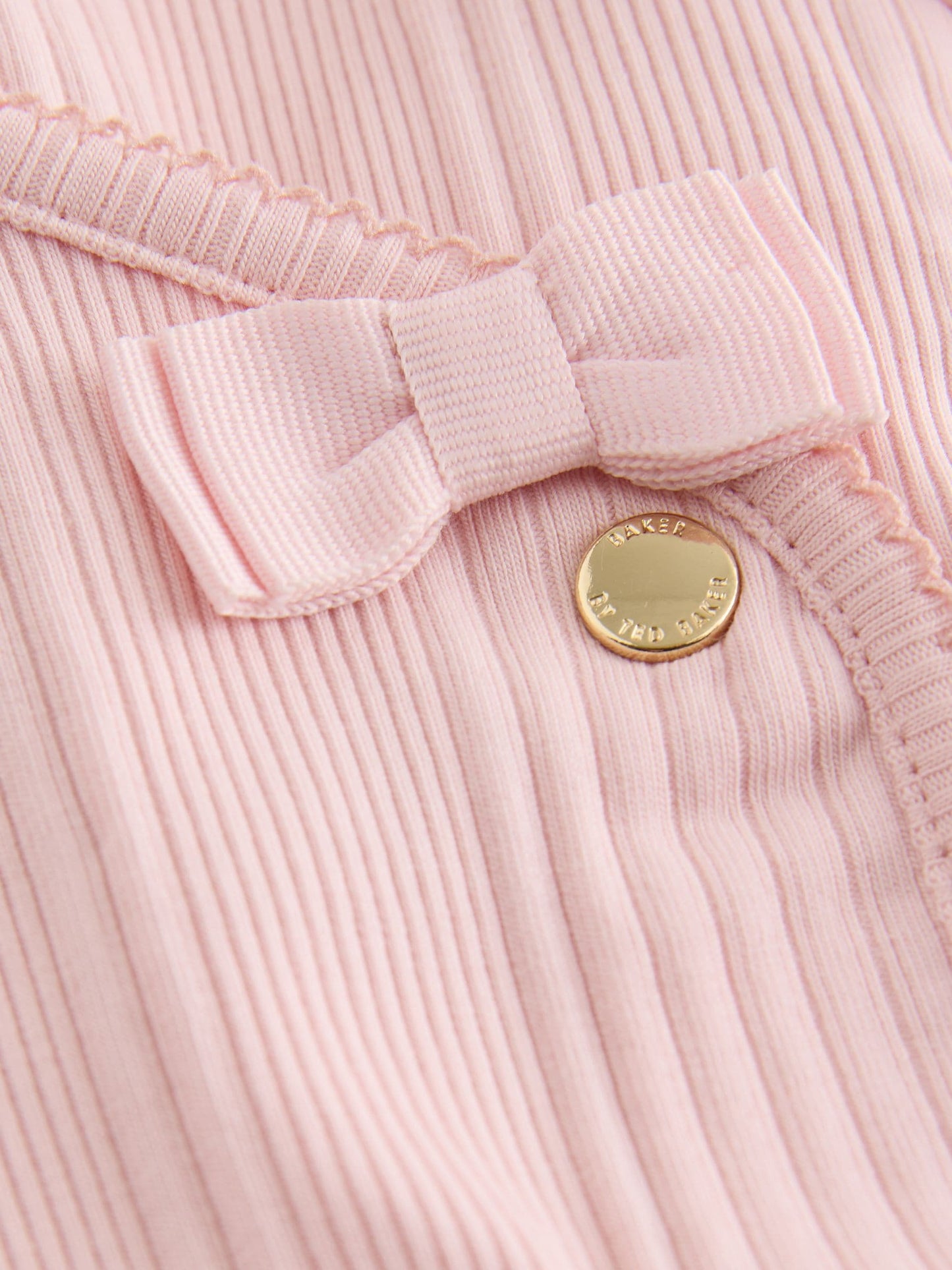 Dsiney Kidz - Baker by Ted Baker Pink Frill Wrap-Over Top & Footed Legging Set 2 Piece image 5