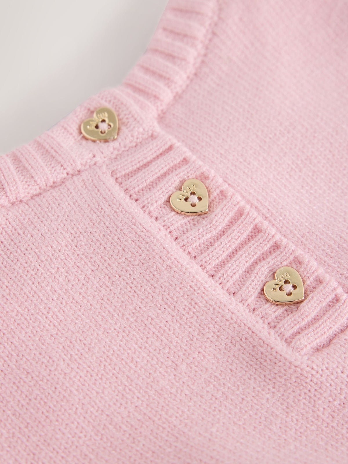 Baker by Ted Baker Pale Pink Knitted Bow Peplum Top & Leggings Set 2 Piece - image 3