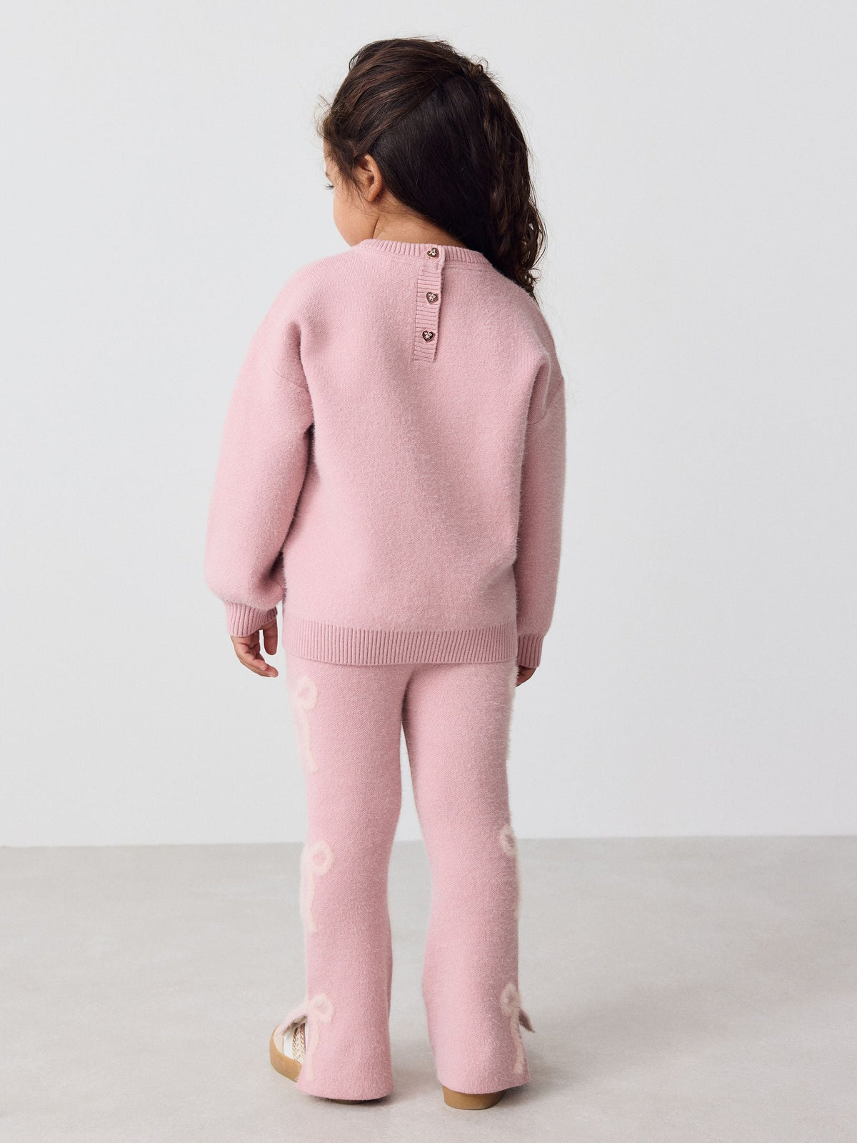 Baker by Ted Baker Pink 2 Piece Bow Knitted Sweat Top and Joggers Set - image 4