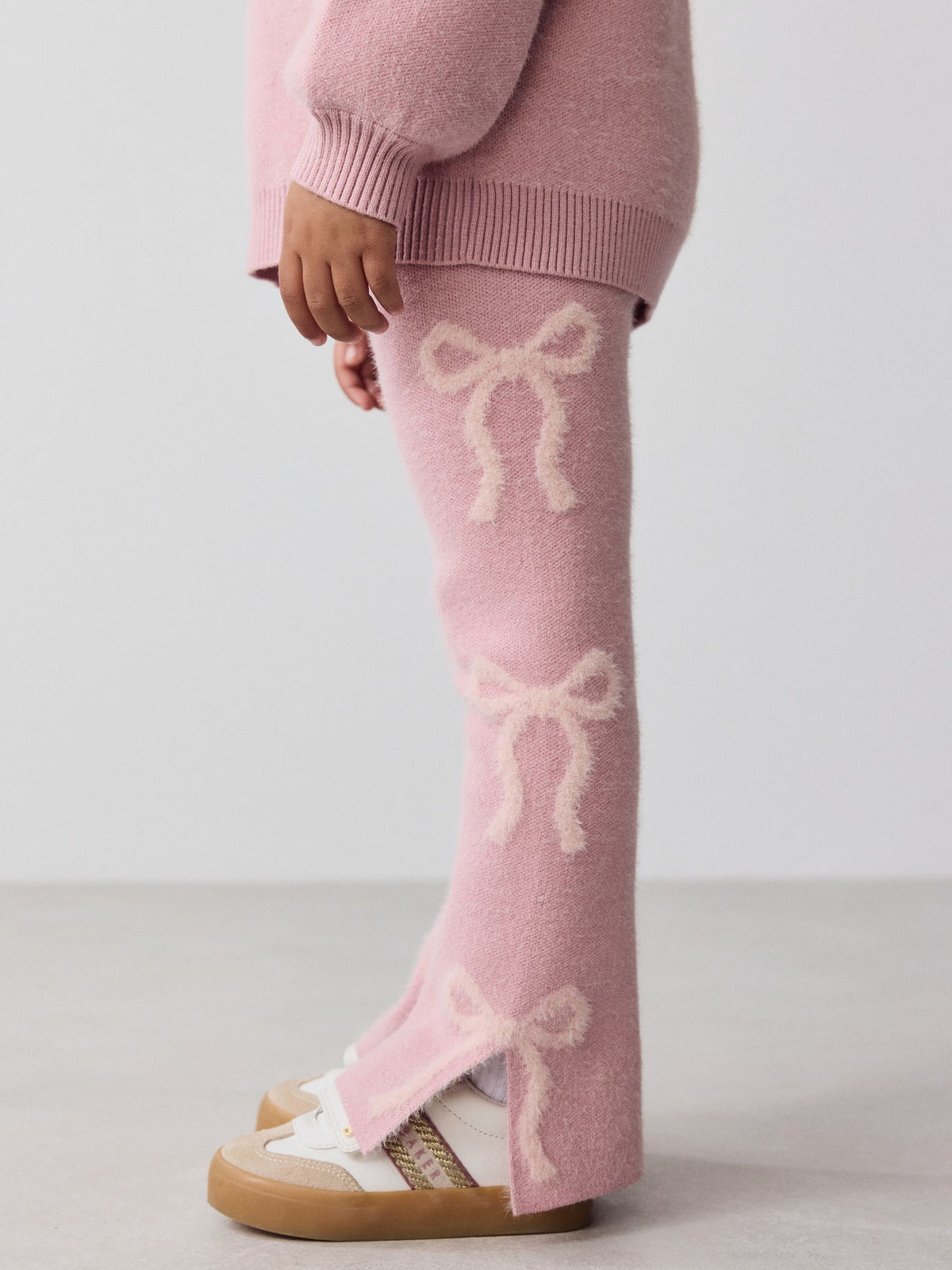 Baker by Ted Baker Pink 2 Piece Bow Knitted Sweat Top and Joggers Set - image 6