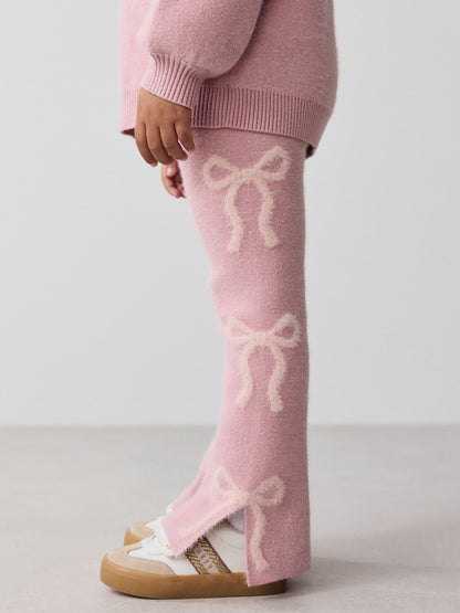 Baker by Ted Baker Pink 2 Piece Bow Knitted Sweat Top and Joggers Set - image 6