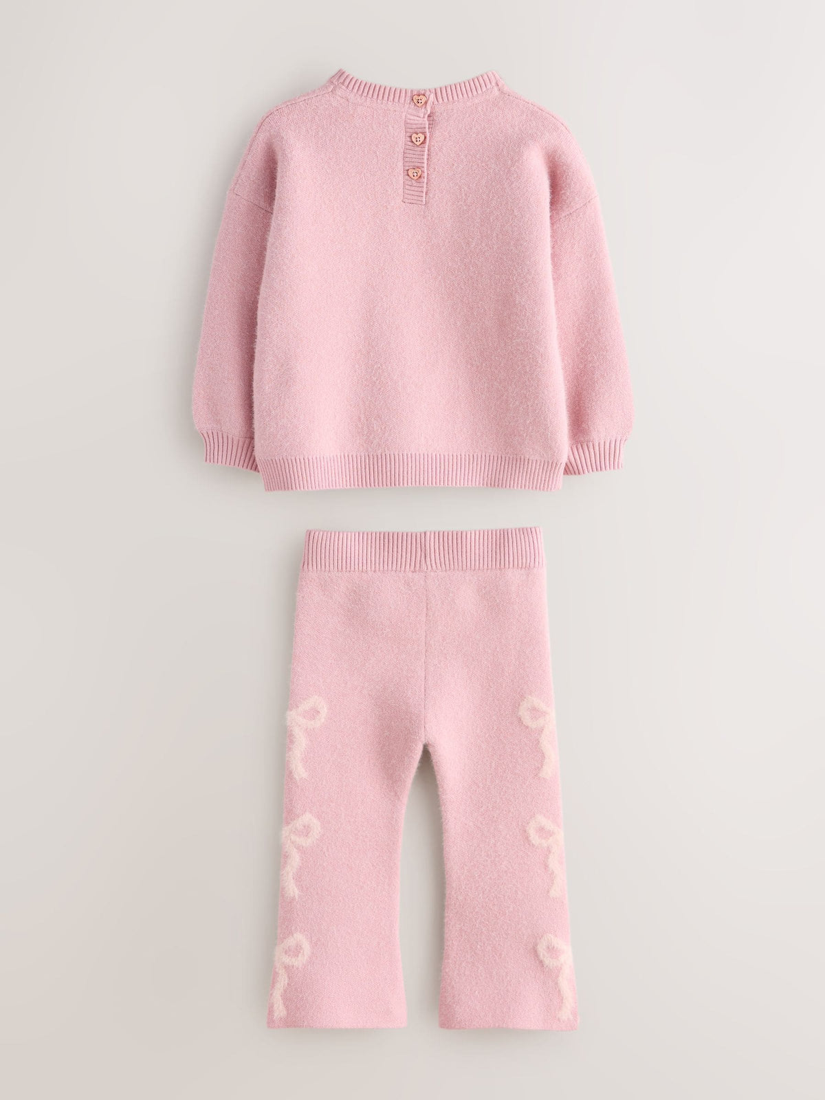 Baker by Ted Baker Pink 2 Piece Bow Knitted Sweat Top and Joggers Set - image 9