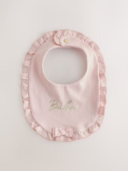 Baker by Ted Baker Pink 2 Pack Frill Bibs - image 2