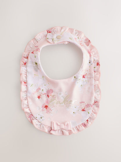Baker by Ted Baker Pink 2 Pack Frill Bibs - image 3