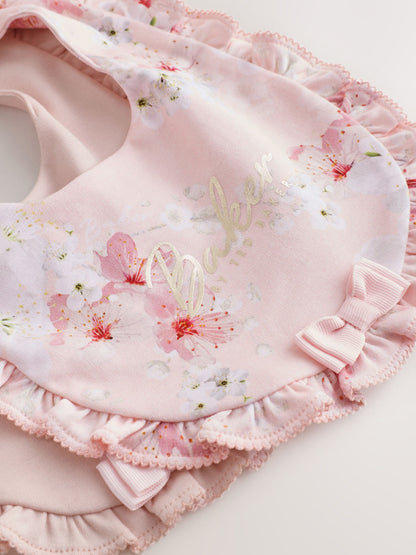 Baker by Ted Baker Pink 2 Pack Frill Bibs - image 4