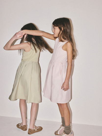 The Set 2 Pack Jersey Woven Mix Dresses Pink/Green image 7