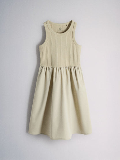 The Set 2 Pack Jersey Woven Mix Dresses Pink/Green image 9