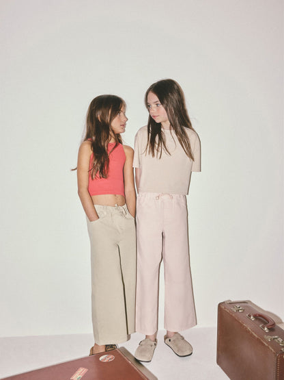 Dsiney Kidz - The Set 2 Pack Tie Waist Pull On Jeans Pink/Green image 4
