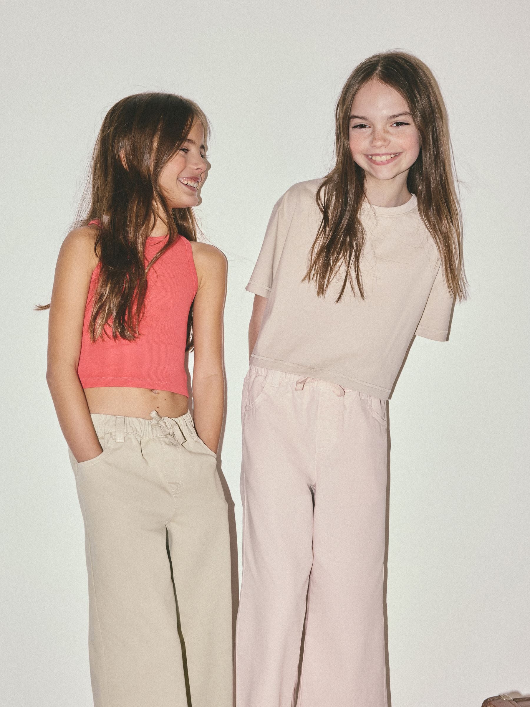 Dsiney Kidz - The Set 2 Pack Tie Waist Pull On Jeans Pink/Green image 6