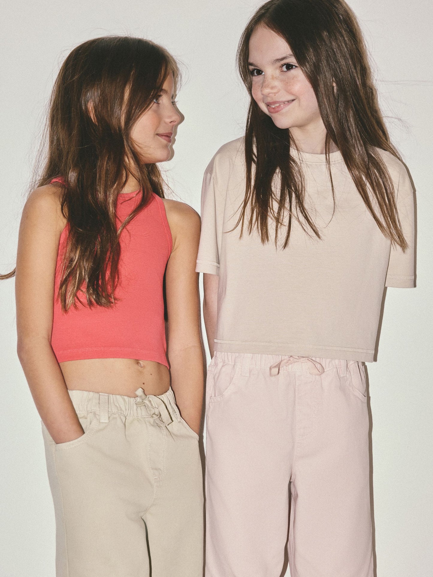 Dsiney Kidz - The Set 2 Pack Tie Waist Pull On Jeans Pink/Green image 7