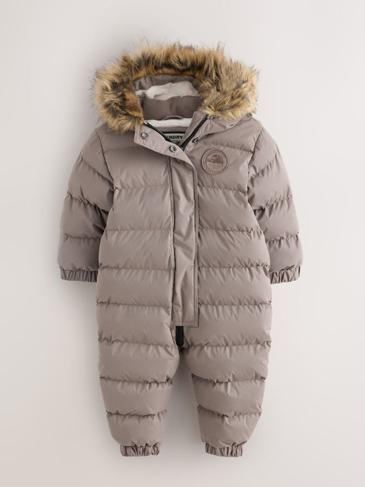 Dsiney Kidz - Superdry Taupe Brown Everest Snowsuit image 1