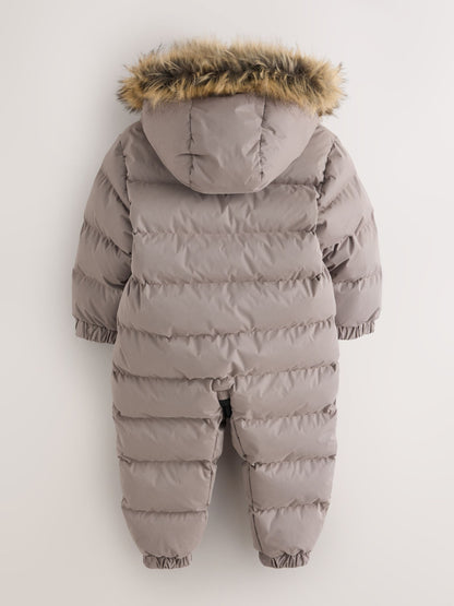 Dsiney Kidz - Superdry Taupe Brown Everest Snowsuit image 2