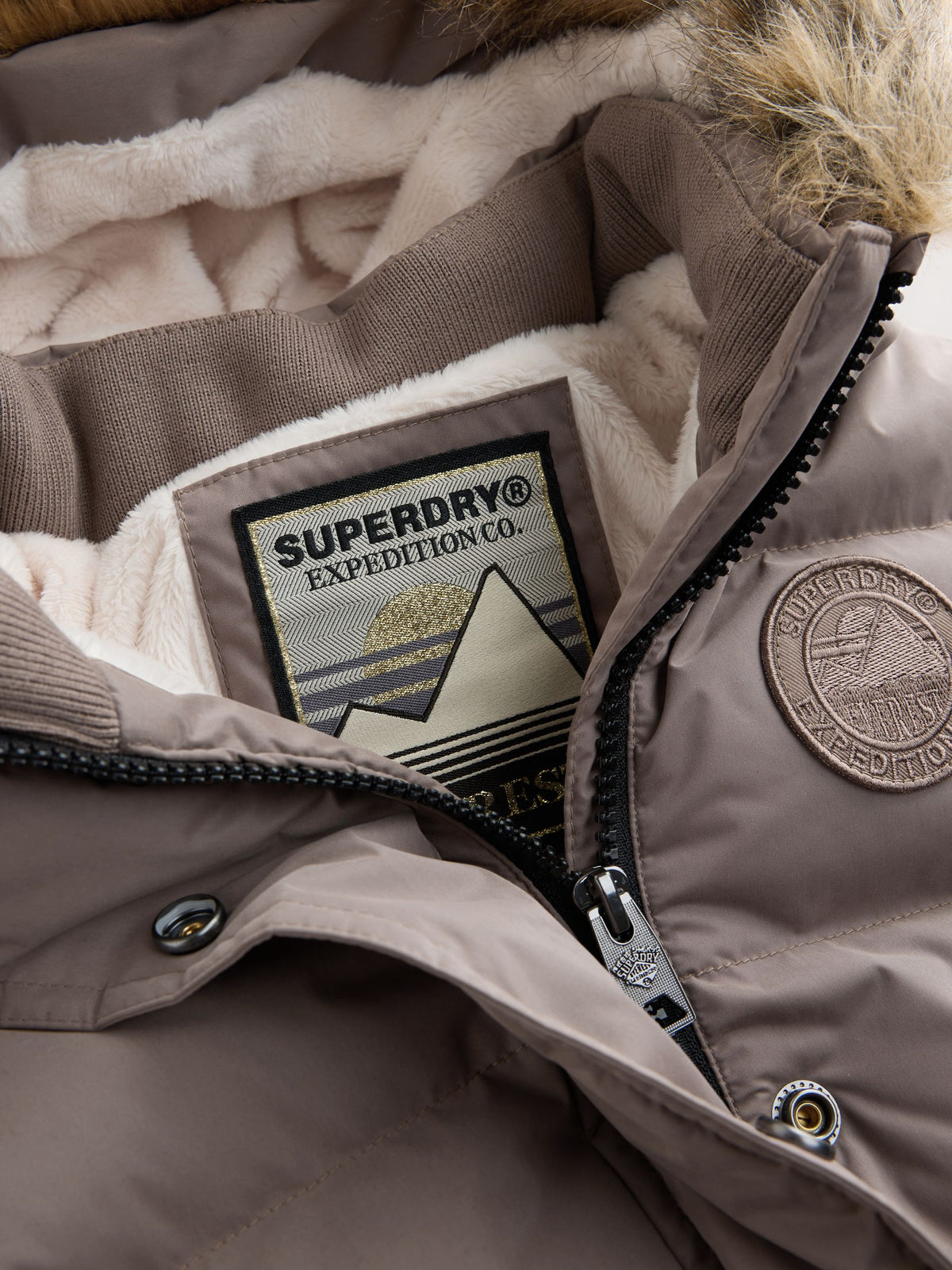 Dsiney Kidz - Superdry Taupe Brown Everest Snowsuit image 3