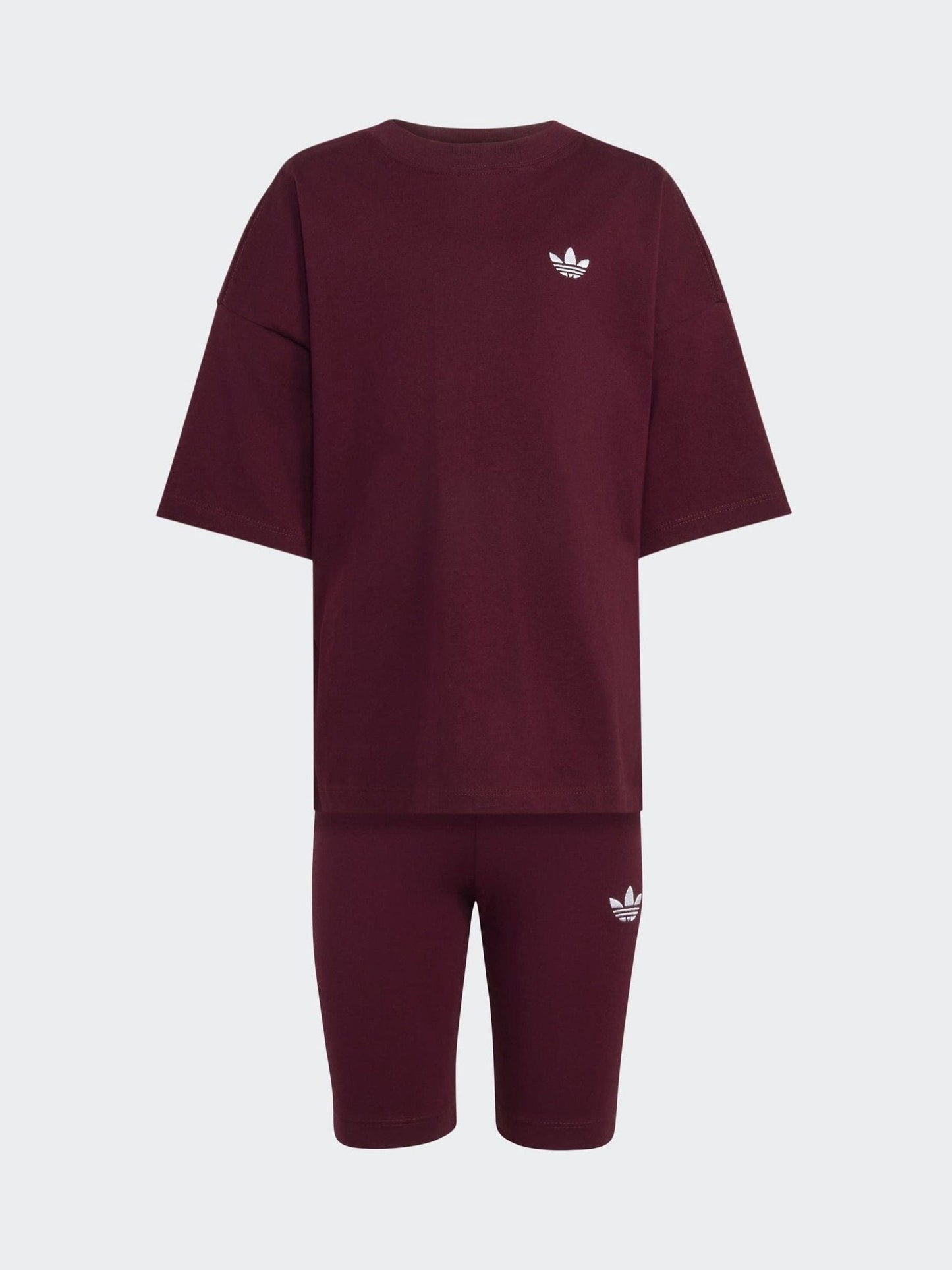 Dsiney Kidz - adidas Originals Burgundy Red T-Shirt and Shorts Set image 1