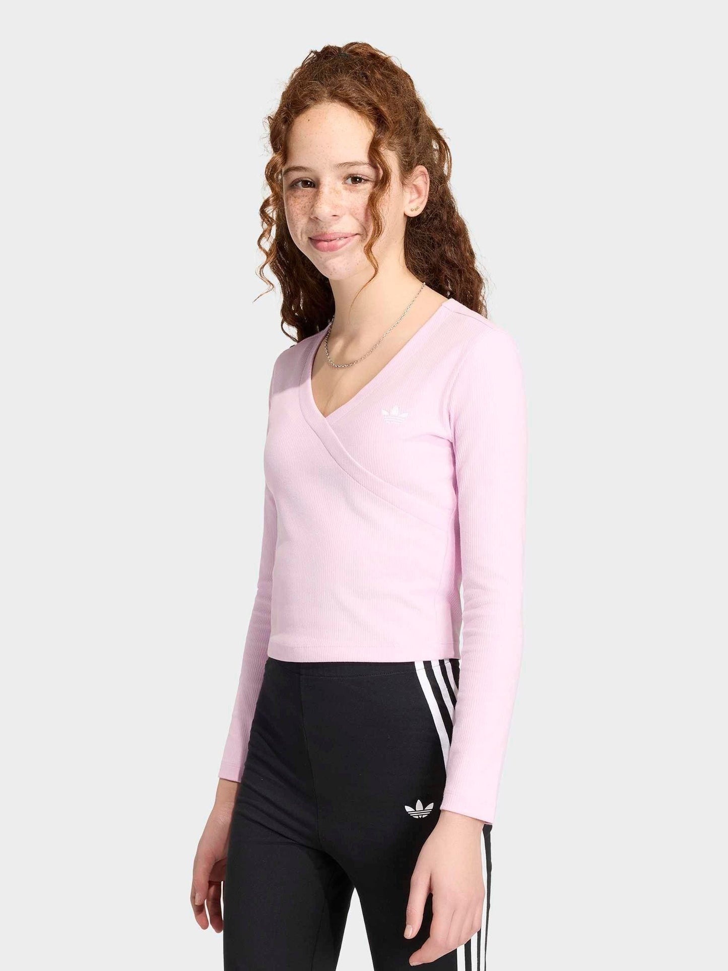 Dsiney Kidz - adidas Originals Pink Slim Long Sleeves T-Shirt image 2