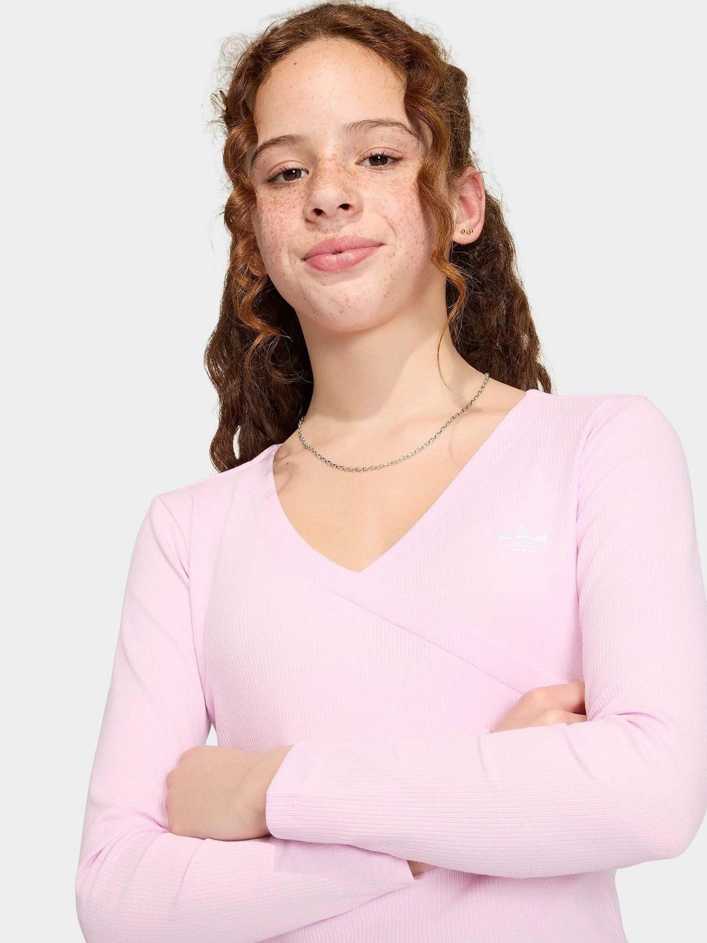 Dsiney Kidz - adidas Originals Pink Slim Long Sleeves T-Shirt image 5