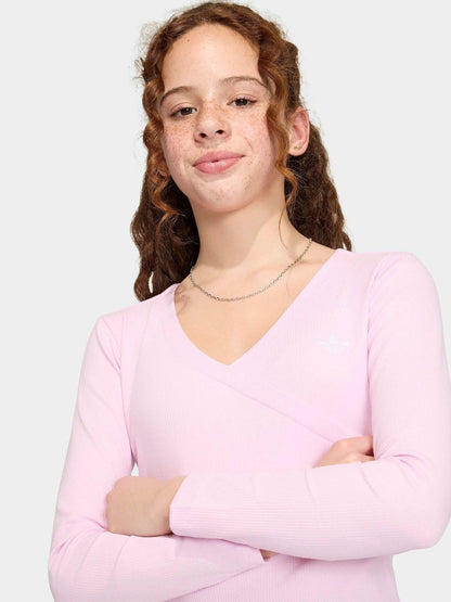 Dsiney Kidz - adidas Originals Pink Slim Long Sleeves T-Shirt image 5