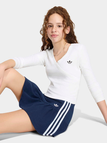 Dsiney Kidz - adidas Originals White Slim Long Sleeves T-Shirt image 4