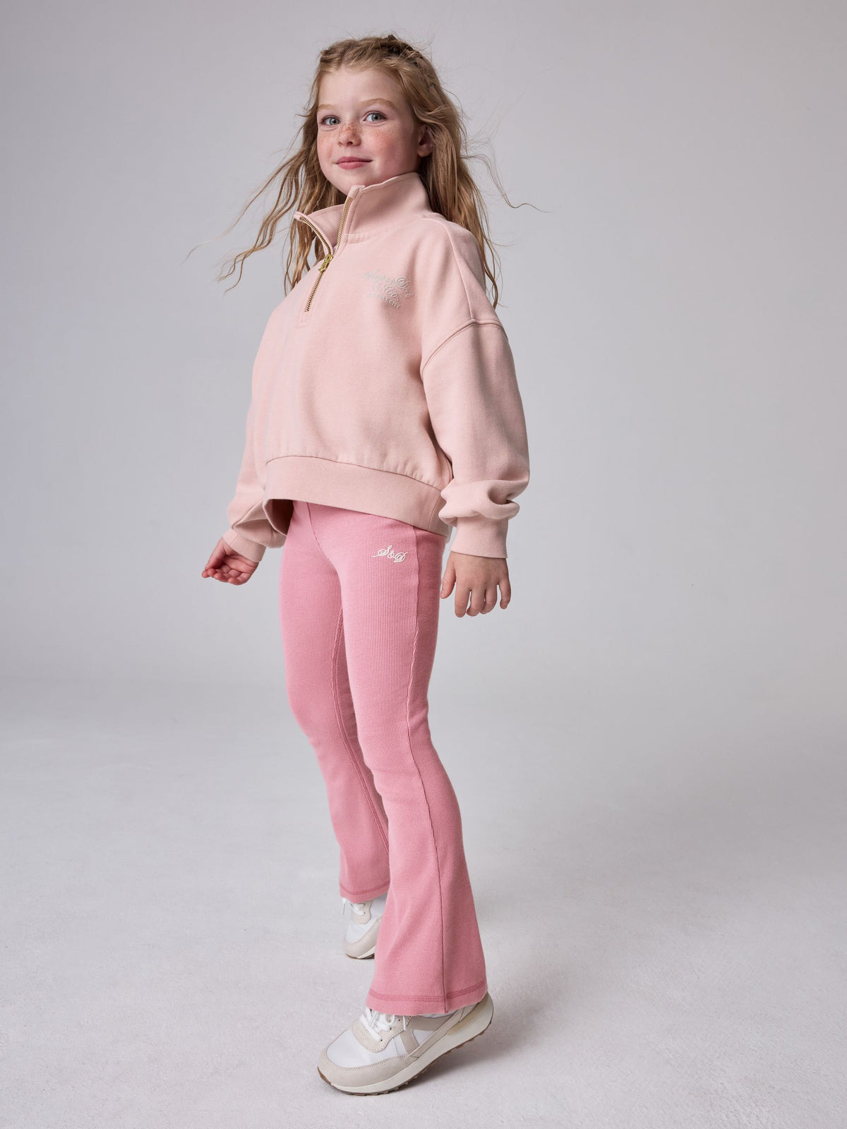 Superdry Pink Sweat Top & Leggings Set - image 1