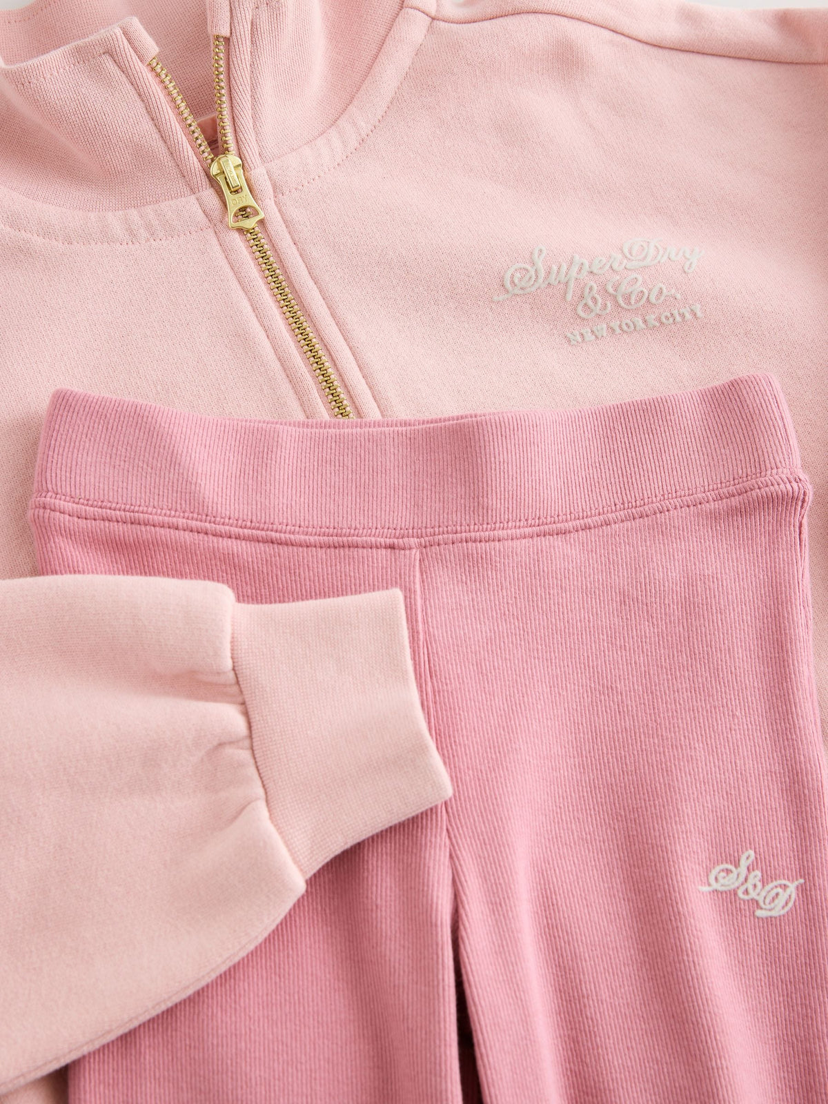 Superdry Pink Sweat Top & Leggings Set - image 10