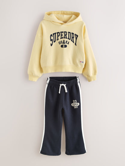 Superdry Yellow/Navy Sweat Top & Leggings Set - image 7