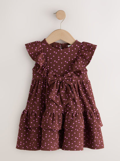 Brown Tiered Summer Dress (3mths-7yrs) image 5