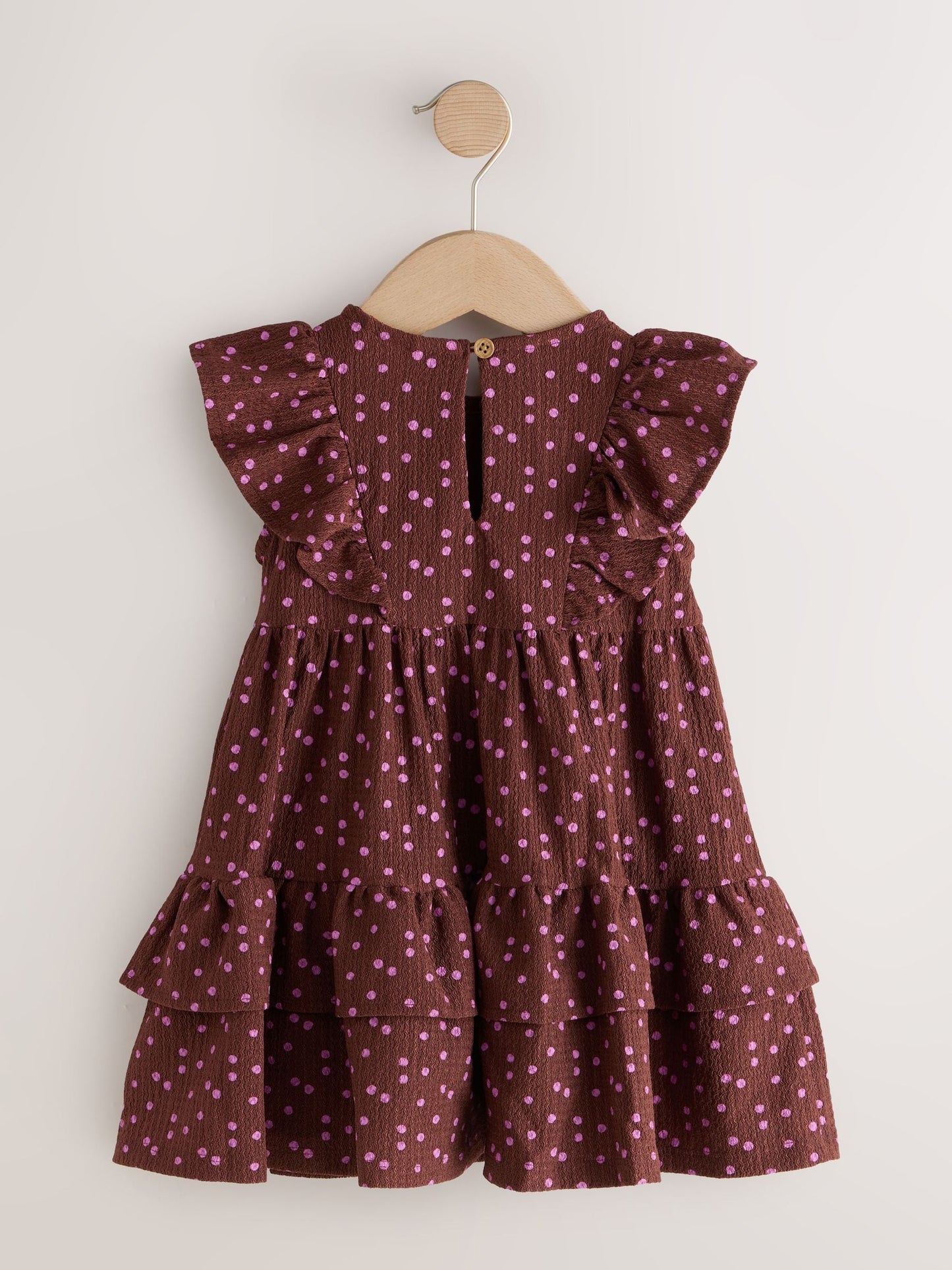 Brown Tiered Summer Dress (3mths-7yrs) image 6