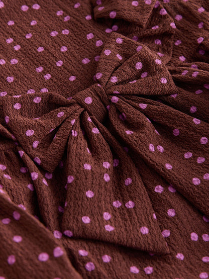 Brown Tiered Summer Dress (3mths-7yrs) image 7