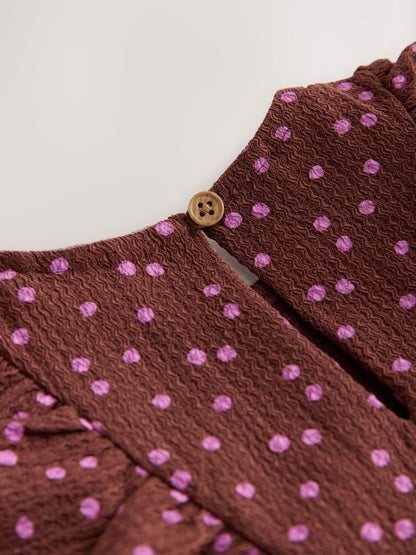 Dsiney Kidz - Brown Tiered Summer Dress (3mths-7yrs) image 8