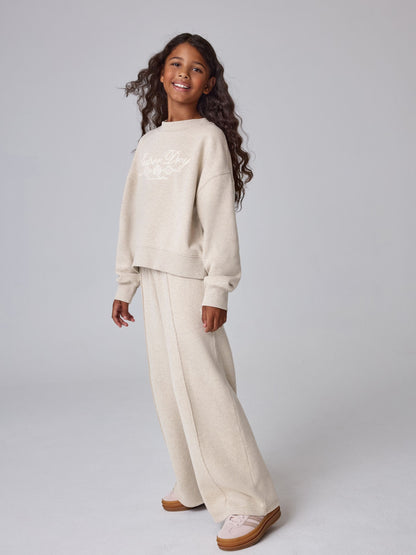 Superdry Oatmeal Sweat Top & Joggers Set - image 1