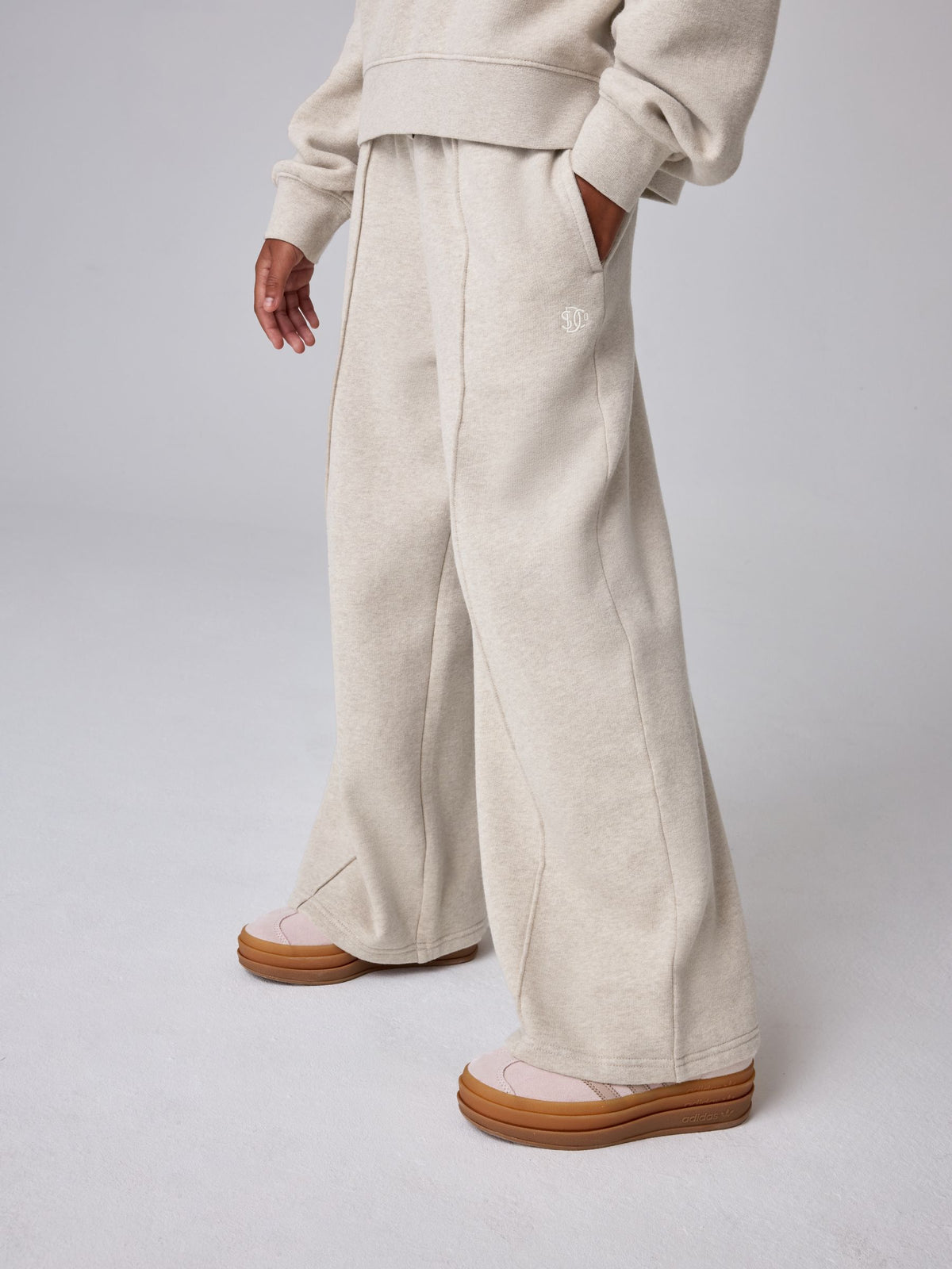 Superdry Oatmeal Sweat Top & Joggers Set - image 2