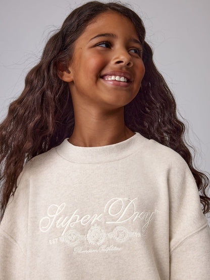 Superdry Oatmeal Sweat Top & Joggers Set - image 6