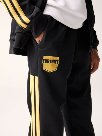 Dsiney Kidz - adidas Black Fortnite 3 Stripe Joggers image 4