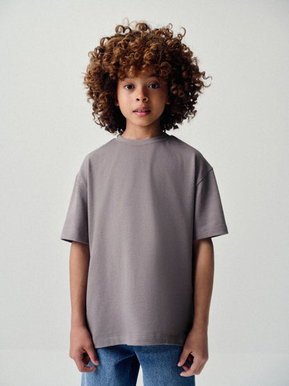 Dsiney Kidz - The Set 4 Pack Oversized Heavyweight Cotton Jersey Short Sleeve T-Shirts Black/Brown/Grey image 2