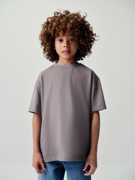 Dsiney Kidz - The Set 4 Pack Oversized Heavyweight Cotton Jersey Short Sleeve T-Shirts Black/Brown/Grey image 2