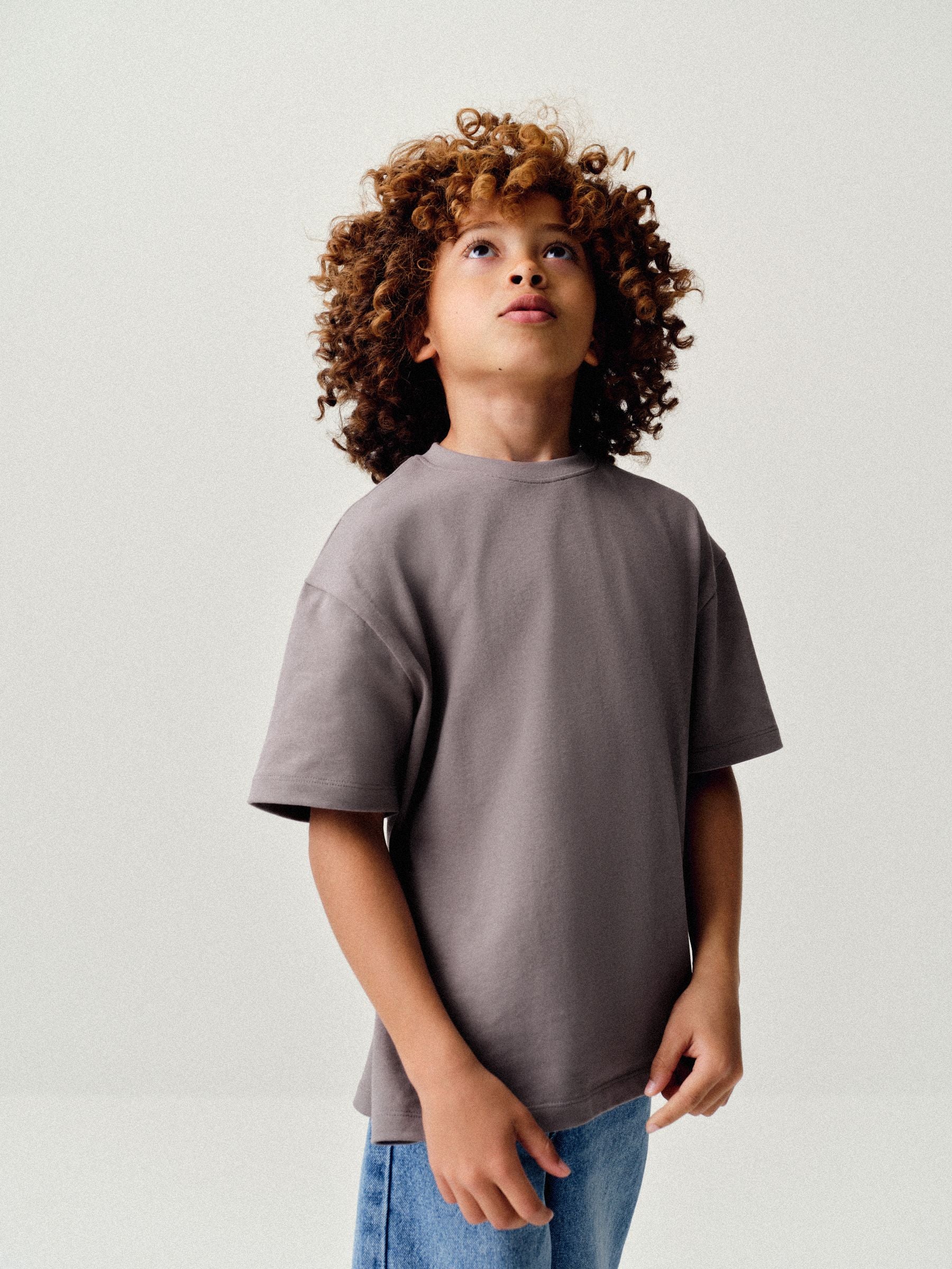 Dsiney Kidz - The Set 4 Pack Oversized Heavyweight Cotton Jersey Short Sleeve T-Shirts Black/Brown/Grey image 3