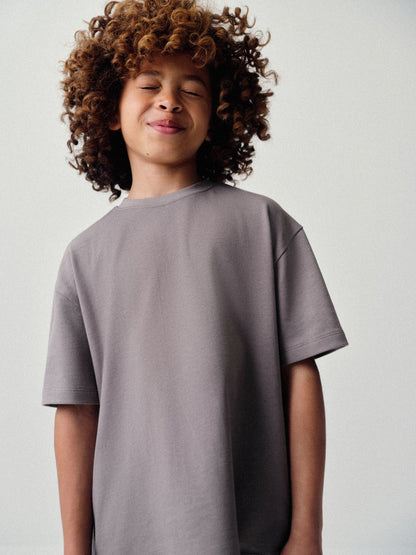 Dsiney Kidz - The Set 4 Pack Oversized Heavyweight Cotton Jersey Short Sleeve T-Shirts Black/Brown/Grey image 4