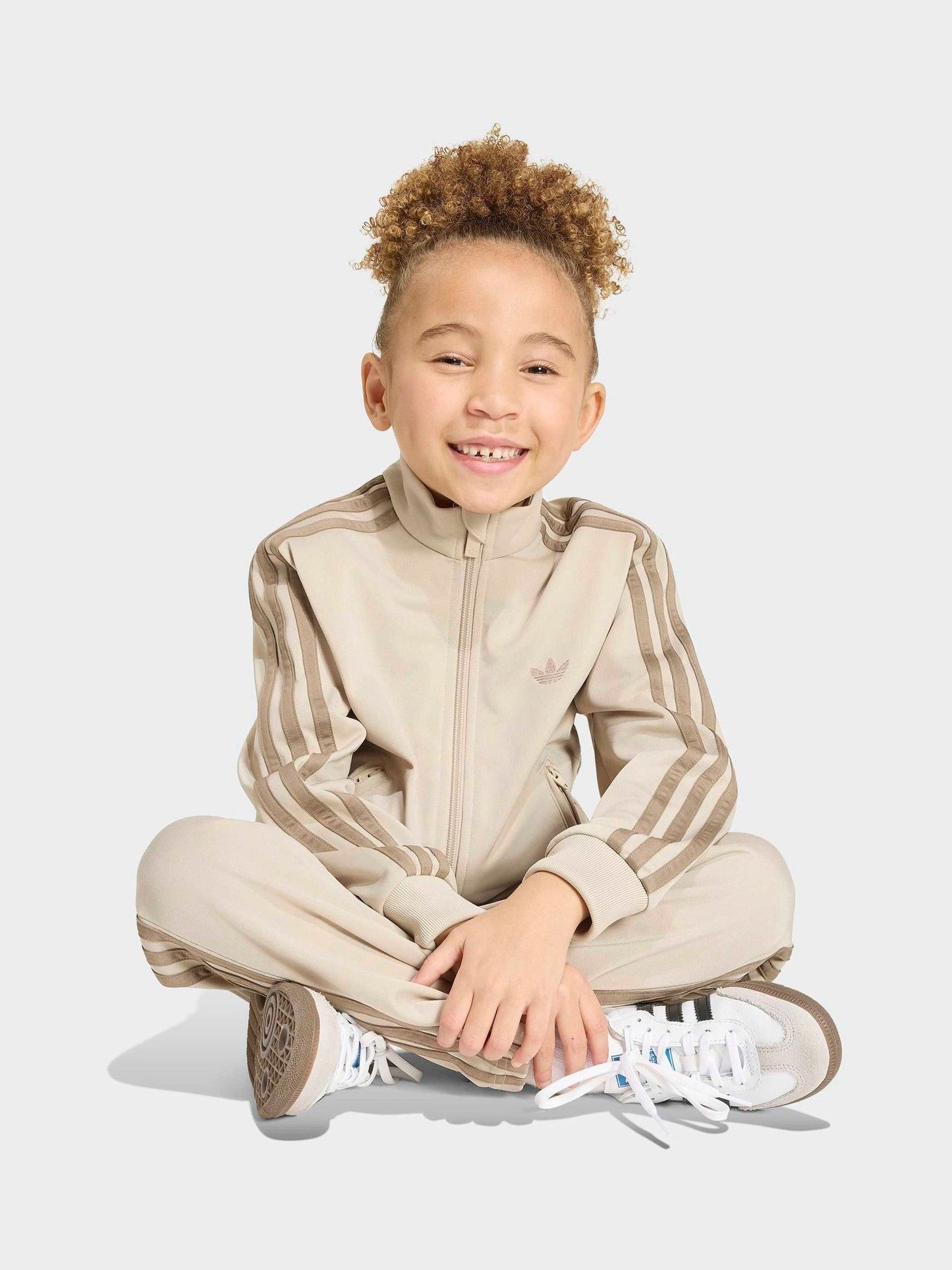 Dsiney Kidz - adidas Originals Brown Firebird Little Kids Tracksuit image 4