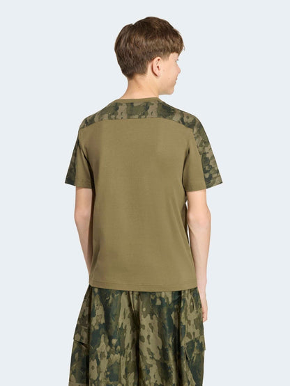 Dsiney Kidz - adidas Green Essentials Camo Cotton T-Shirt image 2