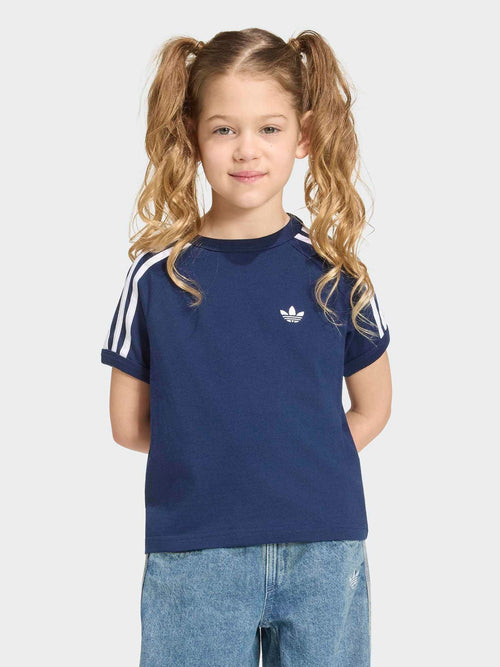 Dsiney Kidz - adidas Originals Blue 3 Stripe T-Shirt image 1