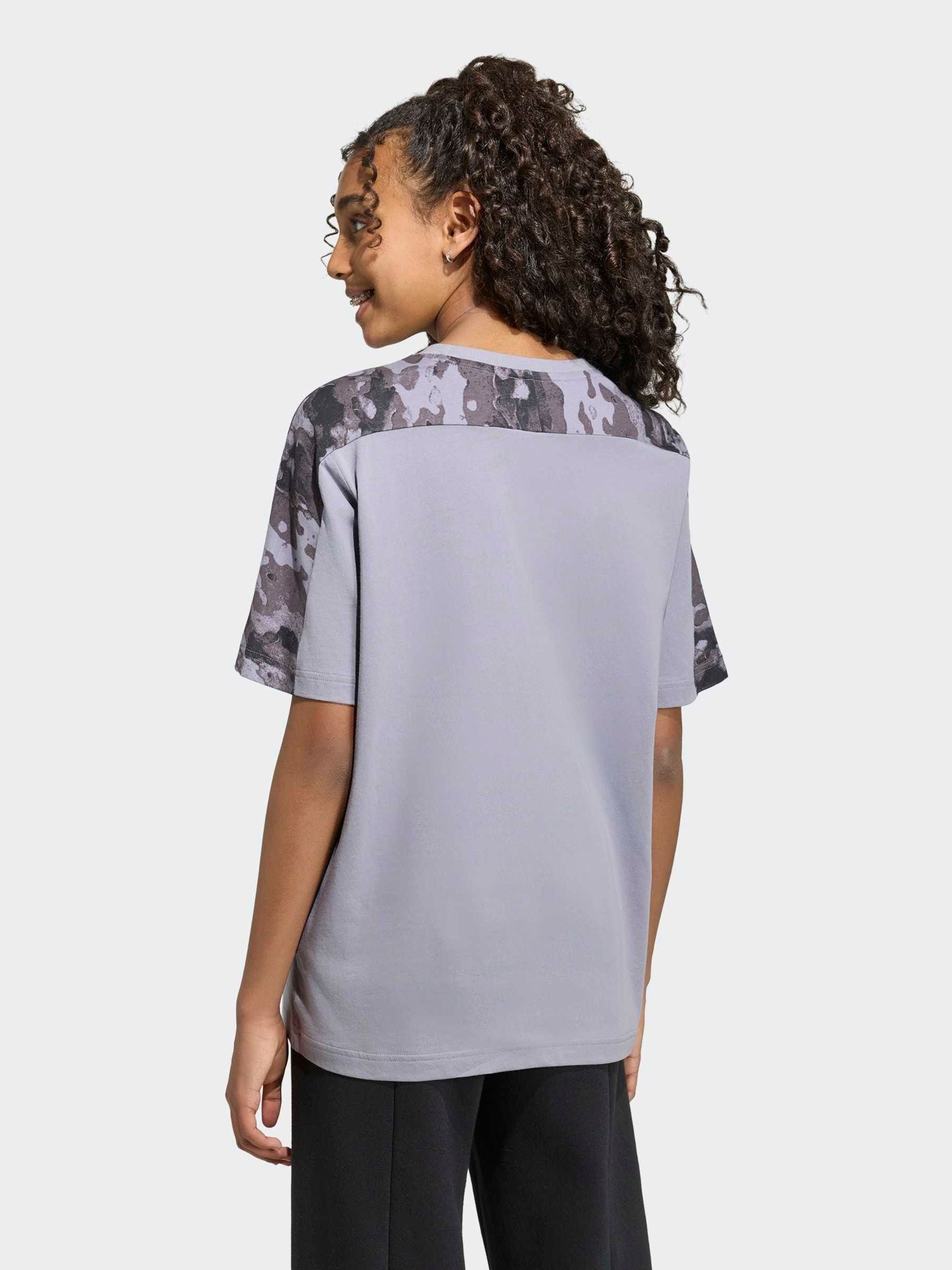 Dsiney Kidz - adidas Grey Essentials Camo Cotton T-Shirt image 2