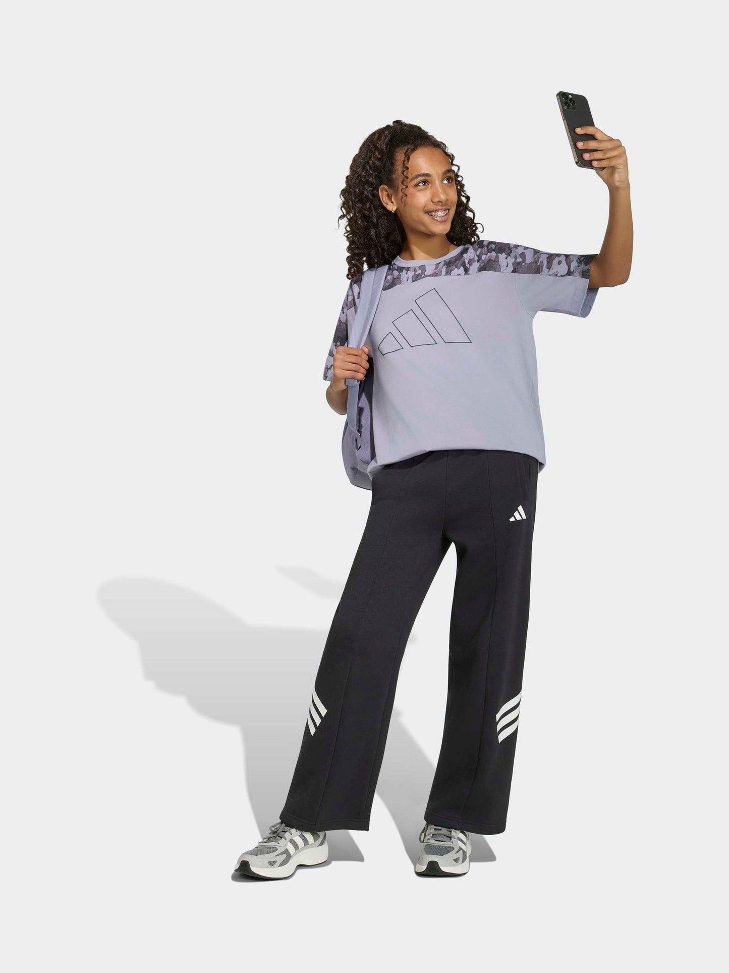 Dsiney Kidz - adidas Grey Essentials Camo Cotton T-Shirt image 3
