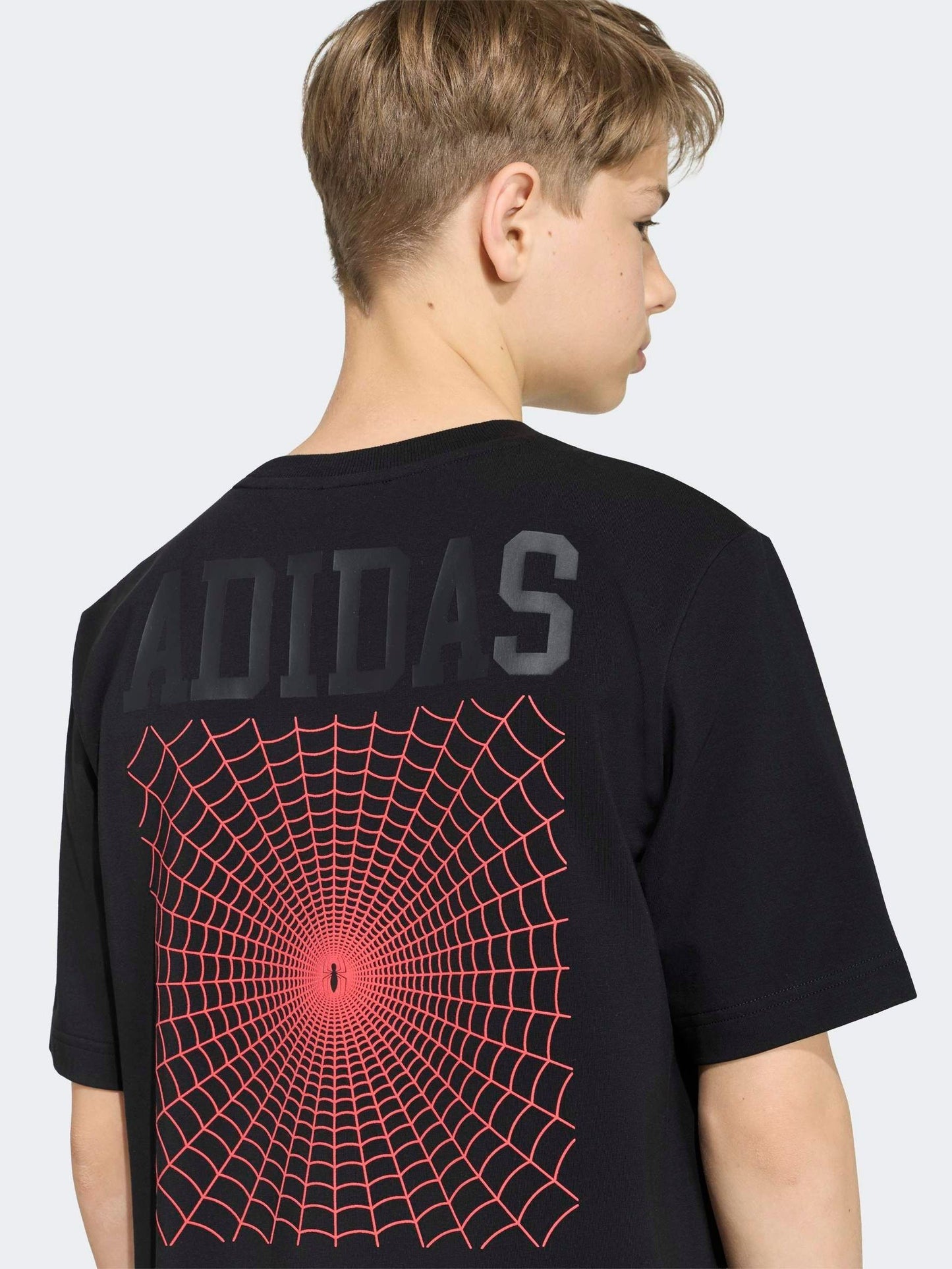 Dsiney Kidz - adidas Black Spiderman Graphic T-Shirt image 4