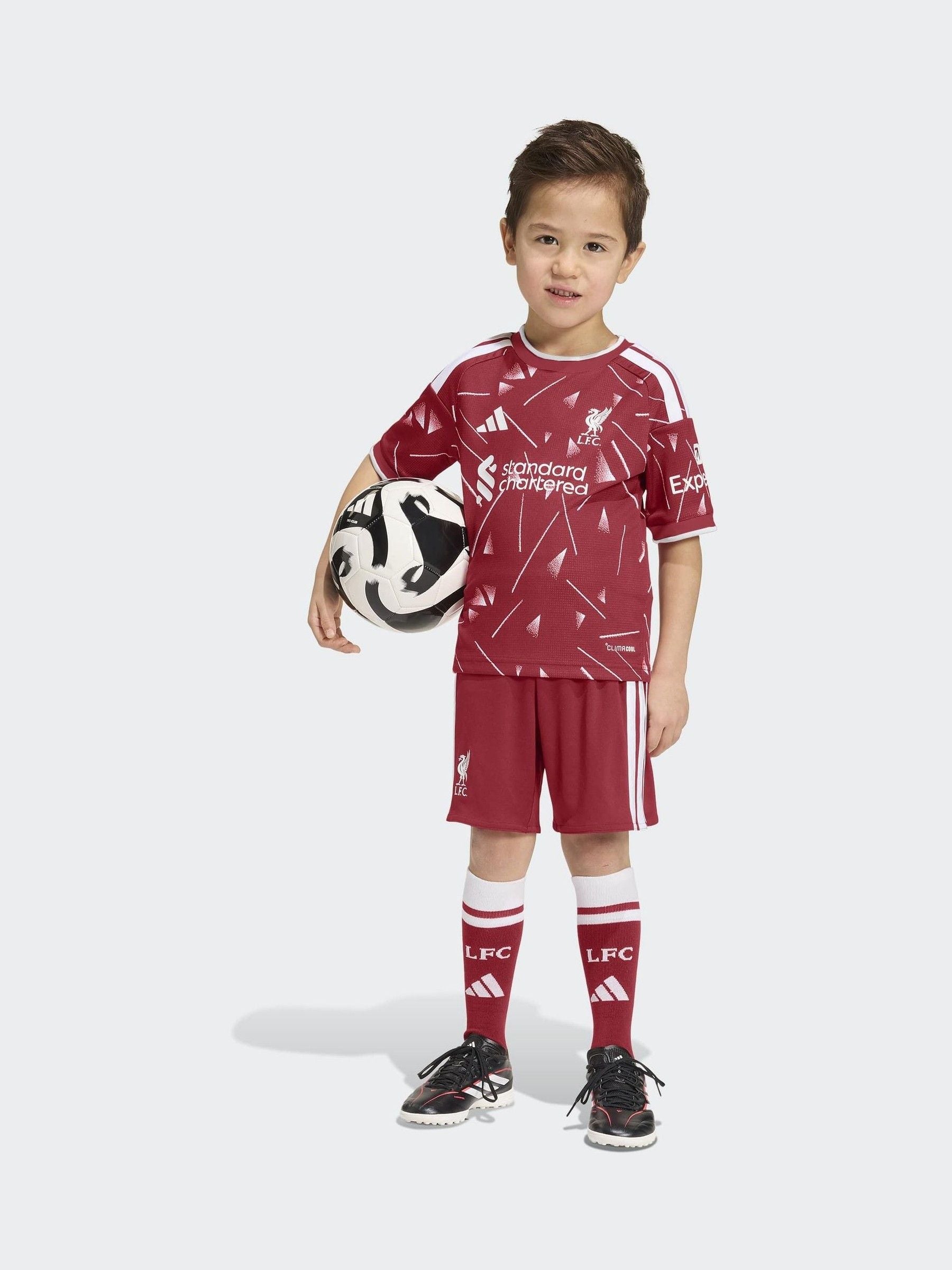 Dsiney Kidz - adidas Red Liverpool Fc 26/27 Home Kids Top & Short Set image 4