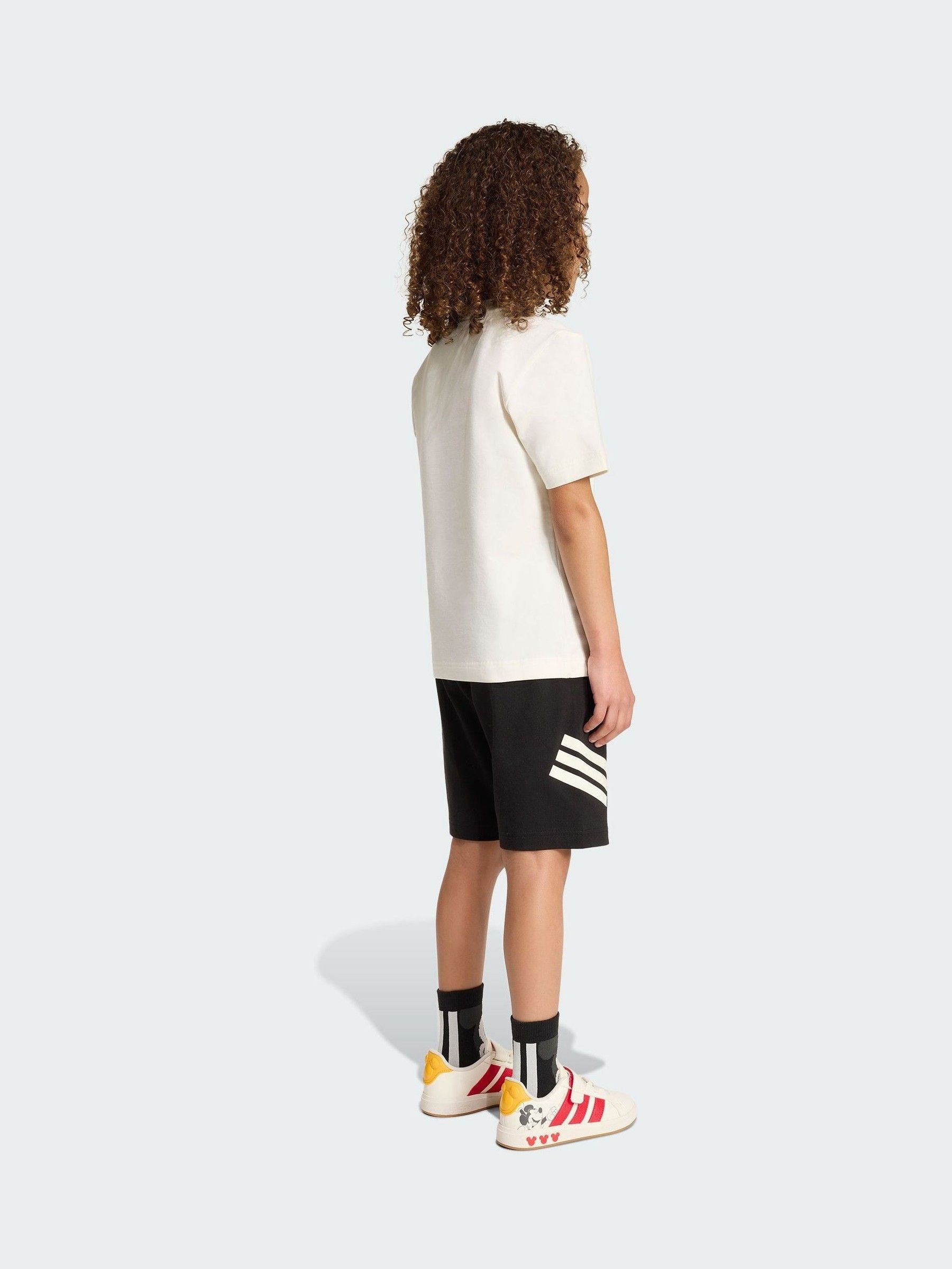 Dsiney Kidz - adidas White Adidas Disney Mickey Mouse T-Shirt and Short Set image 2