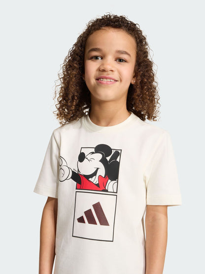 Dsiney Kidz - adidas White Adidas Disney Mickey Mouse T-Shirt and Short Set image 4